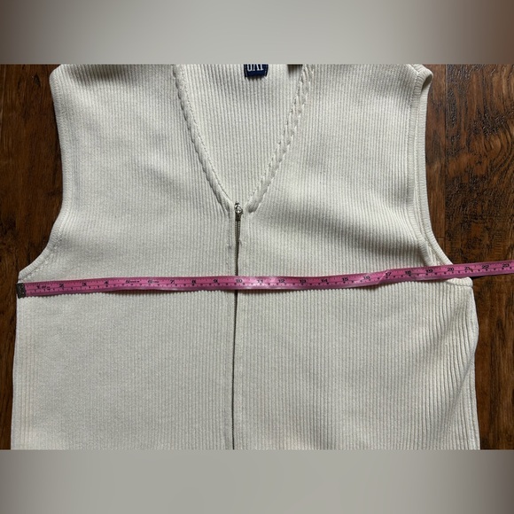 Gap white cream Vest Cotton - Picture 7 of 10
